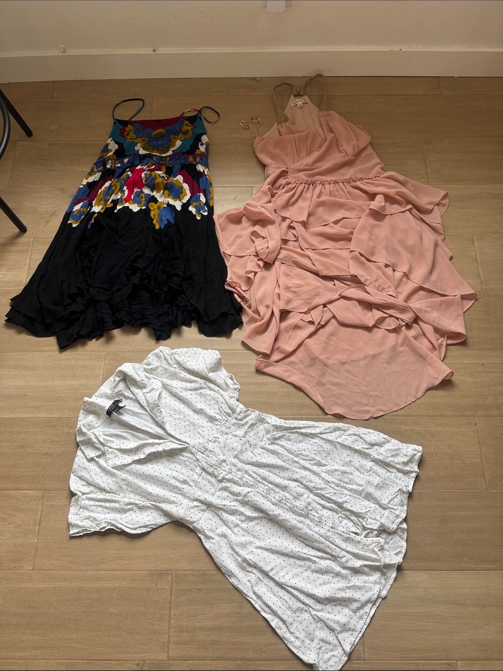Lot of 3: free people xs dress, other two dresses size small